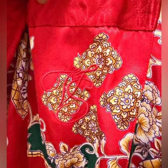 Victoria's Secret Gold Label VTG Quilted Satin Maxi Robe - M/L - Picture 4 of 8